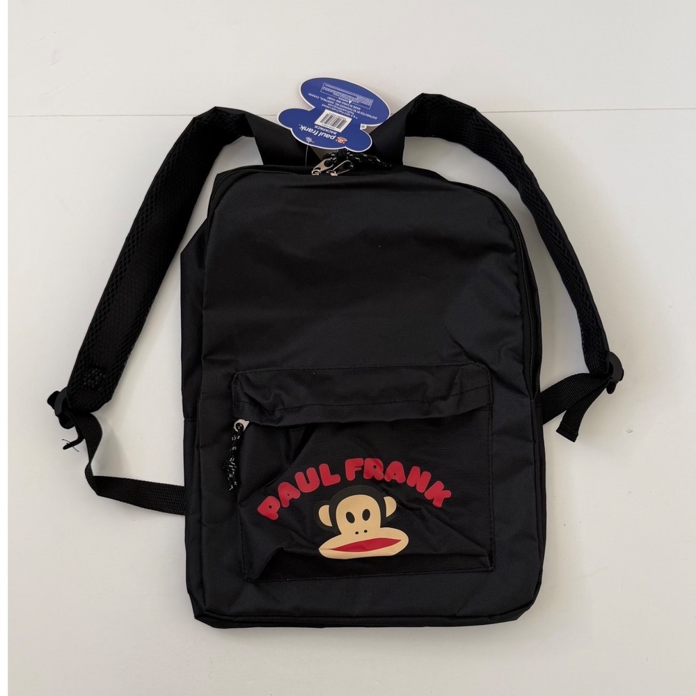Paul Frank Backpack Vintage Julius Monkey Canvas Bag NWT